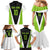 Personalized Custom Bass Fishing Family Matching Mermaid Dress and Hawaiian Shirt Jumping Fish Graphic and Green Black Honeycomb - Wonder Print Shop