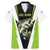 Personalized Custom Bass Fishing Family Matching Mermaid Dress and Hawaiian Shirt Jumping Fish Graphic and Green Black Honeycomb - Wonder Print Shop