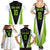 Personalized Custom Bass Fishing Family Matching Summer Maxi Dress and Hawaiian Shirt Jumping Fish Graphic and Green Black Honeycomb - Wonder Print Shop