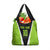 Personalized Custom Bass Fishing Grocery Bag Jumping Fish Graphic and Green Black Honeycomb - Wonder Print Shop