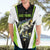 Personalized Custom Bass Fishing Hawaiian Shirt Jumping Fish Graphic and Green Black Honeycomb - Wonder Print Shop