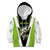 Personalized Custom Bass Fishing Kid Hoodie Jumping Fish Graphic and Green Black Honeycomb - Wonder Print Shop