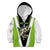 Personalized Custom Bass Fishing Kid Hoodie Jumping Fish Graphic and Green Black Honeycomb - Wonder Print Shop