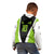 Personalized Custom Bass Fishing Kid Hoodie Jumping Fish Graphic and Green Black Honeycomb - Wonder Print Shop