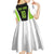 Personalized Custom Bass Fishing Kid Short Sleeve Dress Jumping Fish Graphic and Green Black Honeycomb - Wonder Print Shop