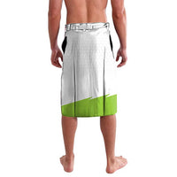 Personalized Custom Bass Fishing Lavalava Jumping Fish Graphic and Green Black Honeycomb - Wonder Print Shop