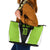 Personalized Custom Bass Fishing Leather Tote Bag Jumping Fish Graphic and Green Black Honeycomb - Wonder Print Shop