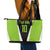 Personalized Custom Bass Fishing Leather Tote Bag Jumping Fish Graphic and Green Black Honeycomb - Wonder Print Shop