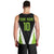 Personalized Custom Bass Fishing Men Tank Top Jumping Fish Graphic and Green Black Honeycomb - Wonder Print Shop