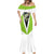 Personalized Custom Bass Fishing Mermaid Dress Jumping Fish Graphic and Green Black Honeycomb - Wonder Print Shop