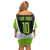 Personalized Custom Bass Fishing Off Shoulder Short Dress Jumping Fish Graphic and Green Black Honeycomb - Wonder Print Shop