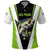 Personalized Custom Bass Fishing Polo Shirt Jumping Fish Graphic and Green Black Honeycomb - Wonder Print Shop