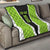 Personalized Custom Bass Fishing Quilt Jumping Fish Graphic and Green Black Honeycomb - Wonder Print Shop
