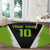 Personalized Custom Bass Fishing Round Carpet Jumping Fish Graphic and Green Black Honeycomb - Wonder Print Shop