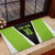 Personalized Custom Bass Fishing Rubber Doormat Jumping Fish Graphic and Green Black Honeycomb - Wonder Print Shop