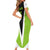 Personalized Custom Bass Fishing Short Sleeve Bodycon Dress Jumping Fish Graphic and Green Black Honeycomb - Wonder Print Shop
