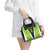 Personalized Custom Bass Fishing Shoulder Handbag Jumping Fish Graphic and Green Black Honeycomb - Wonder Print Shop