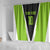 Personalized Custom Bass Fishing Shower Curtain Jumping Fish Graphic and Green Black Honeycomb - Wonder Print Shop