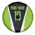 Personalized Custom Bass Fishing Spare Tire Cover Jumping Fish Graphic and Green Black Honeycomb - Wonder Print Shop