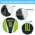 Personalized Custom Bass Fishing Spare Tire Cover Jumping Fish Graphic and Green Black Honeycomb - Wonder Print Shop