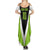 Personalized Custom Bass Fishing Summer Maxi Dress Jumping Fish Graphic and Green Black Honeycomb - Wonder Print Shop