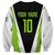 Personalized Custom Bass Fishing Sweatshirt Jumping Fish Graphic and Green Black Honeycomb - Wonder Print Shop