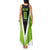 Personalized Custom Bass Fishing Tank Maxi Dress Jumping Fish Graphic and Green Black Honeycomb - Wonder Print Shop