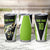 Personalized Custom Bass Fishing Tumbler Cup Jumping Fish Graphic and Green Black Honeycomb - Wonder Print Shop