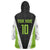 Personalized Custom Bass Fishing Wearable Blanket Hoodie Jumping Fish Graphic and Green Black Honeycomb - Wonder Print Shop