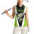 Personalized Custom Bass Fishing Women Sleeveless Polo Shirt Jumping Fish Graphic and Green Black Honeycomb - Wonder Print Shop