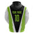 Personalized Custom Bass Fishing Zip Hoodie Jumping Fish Graphic and Green Black Honeycomb - Wonder Print Shop