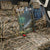 Catfish Fishing Underwater Scene Back Car Seat Cover Custom Name Swamp Grass and Camouflage - Wonder Print Shop