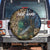 Catfish Fishing Underwater Scene Spare Tire Cover Custom Name Swamp Grass and Camouflage - Wonder Print Shop