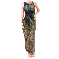 Catfish Fishing Underwater Scene Tank Maxi Dress Custom Name Swamp Grass and Camouflage - Wonder Print Shop