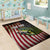 American Flag Largemouth Bass Fishing Area Rug Jumping Fish Graphic and Custom Name Design - Wonder Print Shop