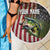American Flag Largemouth Bass Fishing Beach Blanket Jumping Fish Graphic and Custom Name Design - Wonder Print Shop