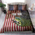 American Flag Largemouth Bass Fishing Bedding Set Jumping Fish Graphic and Custom Name Design - Wonder Print Shop