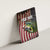 American Flag Largemouth Bass Fishing Canvas Wall Art Jumping Fish Graphic and Custom Name Design - Wonder Print Shop