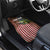 American Flag Largemouth Bass Fishing Car Mats Jumping Fish Graphic and Custom Name Design - Wonder Print Shop