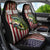 American Flag Largemouth Bass Fishing Car Seat Cover Jumping Fish Graphic and Custom Name Design - Wonder Print Shop