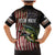 American Flag Largemouth Bass Fishing Family Matching Mermaid Dress and Hawaiian Shirt Jumping Fish Graphic and Custom Name Design - Wonder Print Shop