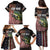 American Flag Largemouth Bass Fishing Family Matching Puletasi and Hawaiian Shirt Jumping Fish Graphic and Custom Name Design - Wonder Print Shop