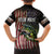 American Flag Largemouth Bass Fishing Family Matching Summer Maxi Dress and Hawaiian Shirt Jumping Fish Graphic and Custom Name Design - Wonder Print Shop