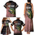 American Flag Largemouth Bass Fishing Family Matching Tank Maxi Dress and Hawaiian Shirt Jumping Fish Graphic and Custom Name Design - Wonder Print Shop