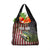 American Flag Largemouth Bass Fishing Grocery Bag Jumping Fish Graphic and Custom Name Design - Wonder Print Shop