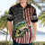 American Flag Largemouth Bass Fishing Hawaiian Shirt Jumping Fish Graphic and Custom Name Design - Wonder Print Shop