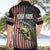 American Flag Largemouth Bass Fishing Hawaiian Shirt Jumping Fish Graphic and Custom Name Design - Wonder Print Shop