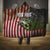 American Flag Largemouth Bass Fishing Hooded Blanket Jumping Fish Graphic and Custom Name Design - Wonder Print Shop