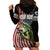 American Flag Largemouth Bass Fishing Hoodie Dress Jumping Fish Graphic and Custom Name Design - Wonder Print Shop