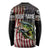 American Flag Largemouth Bass Fishing Long Sleeve Shirt Jumping Fish Graphic and Custom Name Design - Wonder Print Shop